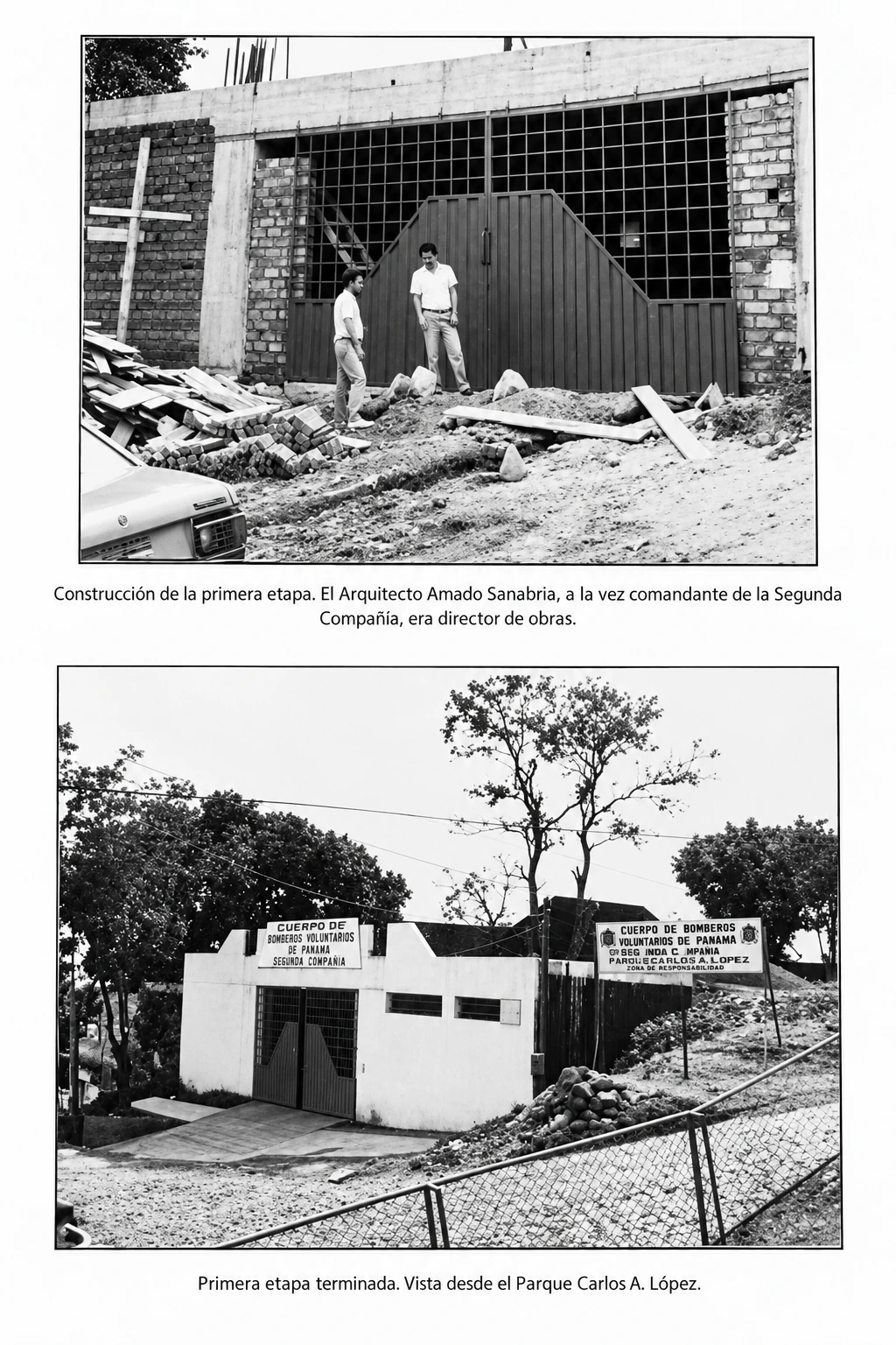 Construcción y primera etapa terminada del cuartel de la Tercera Compañía Sajonia